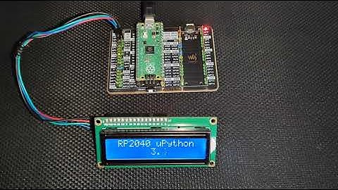 RP2040 Raspberry PI PICO - I2C (PCF8574) LCD Test