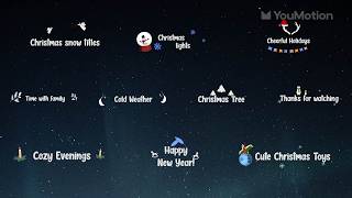 Full Christmas Snow Titles - Snowy Cartoon Holiday Text (Ae, Pr, Dr, FCPX) Update