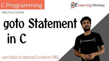 goto Statement in C || Lesson 41 || C Programming || Learning Monkey ||