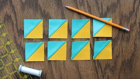 How to Make 8 Triangle-Squares at One Time