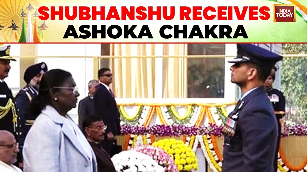 Indian Astronaut Receives the Historic Ashoka Chakra Award From the President Murmu on Republic Day