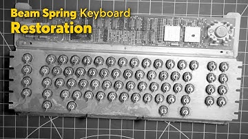 IBM 3277 Beamspring keyboard Restoration | From Rust to Revival