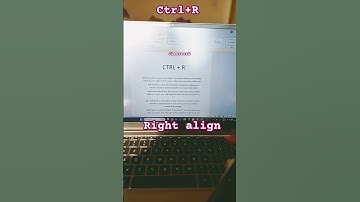 CTRL+R RIGHT ALIGN #computerknowledge #computerworld #shortcutkeys #exam #tricks #computertips