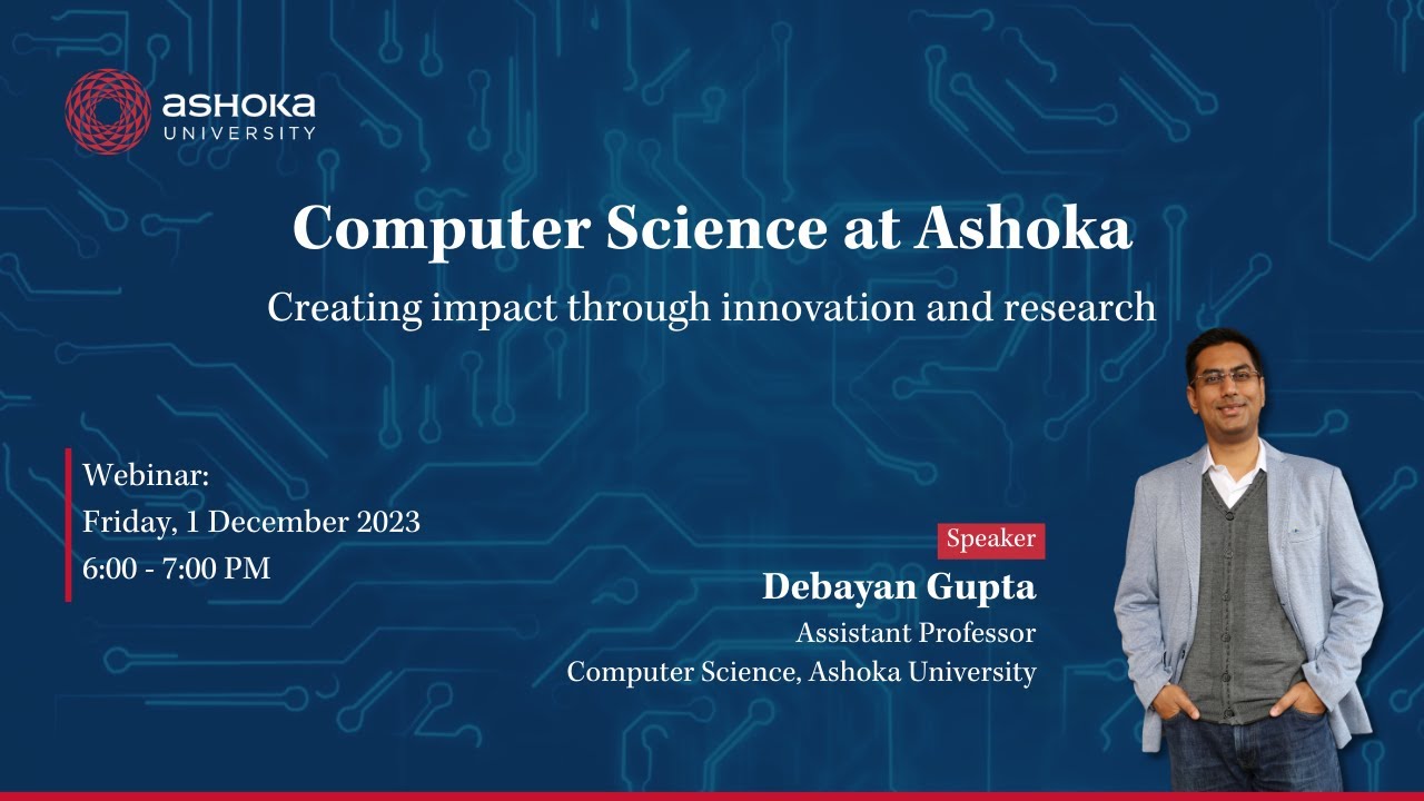 Computer Science at Ashoka - YouTube