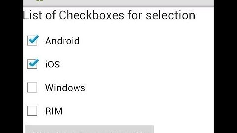Android Tutorial for Beginners -Checkbox Basics Example with source code