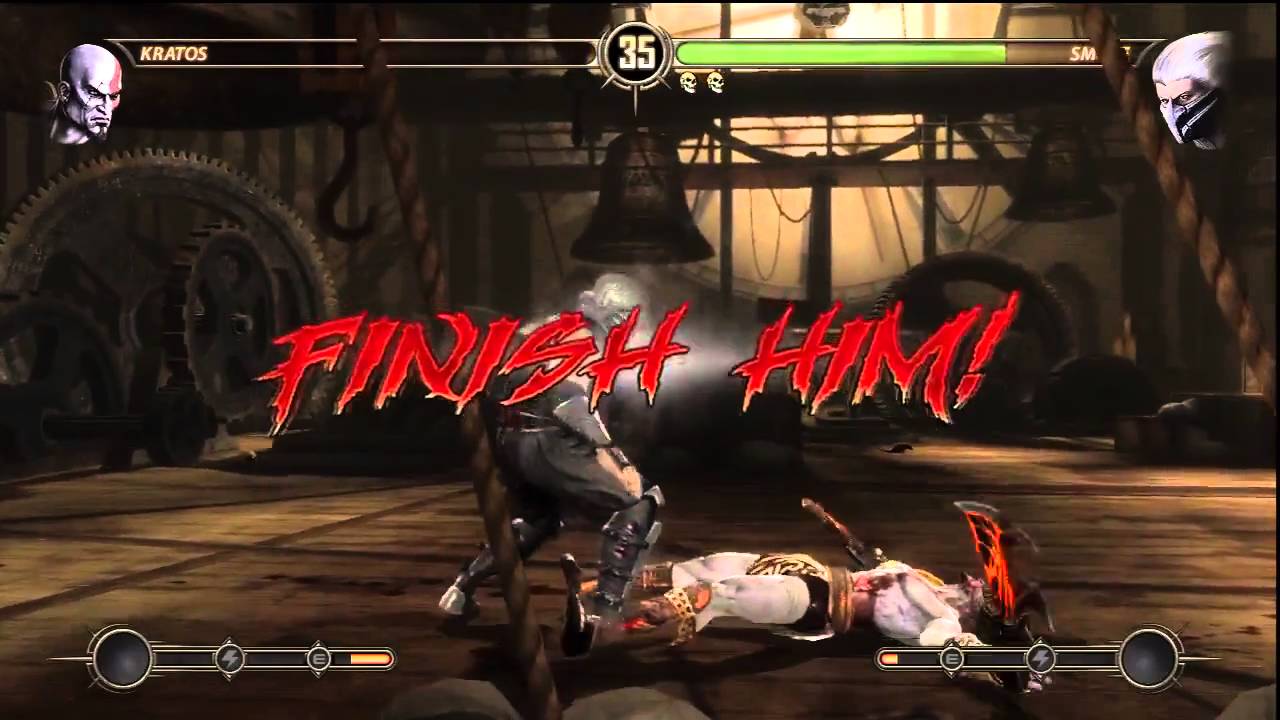 Мортал комбат фаталити 360. Mortal Kombat 2011 тремор. MK 9 Tremor. Mortal Kombat 2011 Кратос. Фаталити Кратоса в Mortal Kombat 9.