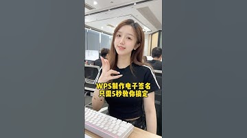 WPS如何制作电子签名，手把手教会你！#办公技巧 #WPS #Excel #职场