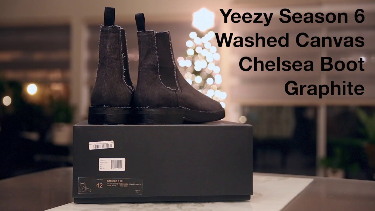 yeezy chelsea boots on feet