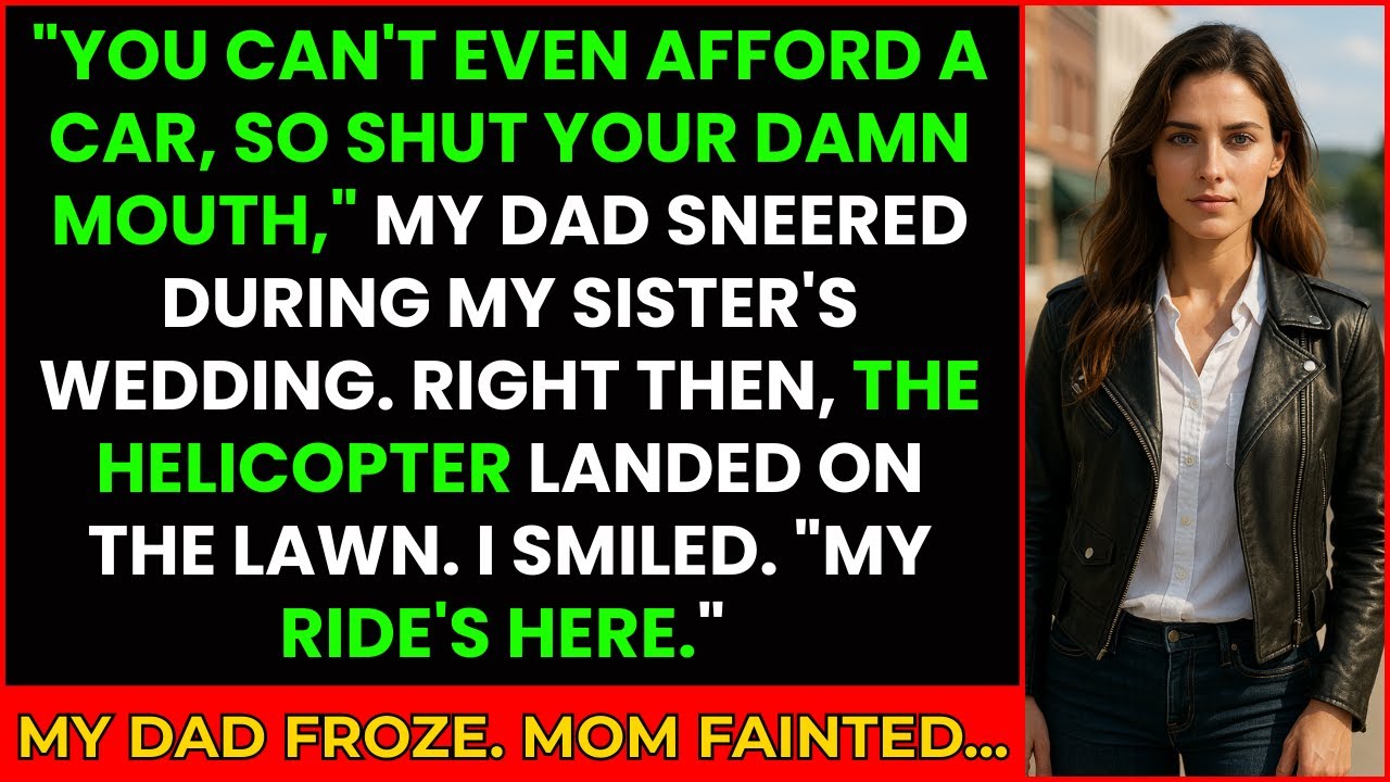 На свадьбе сестры родители сказали, что я провалился, — а потом мой вертолёт приземлился. Мой оте...