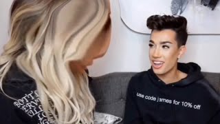 james charles being disgusted with tana mongeau for 2 minutes straight