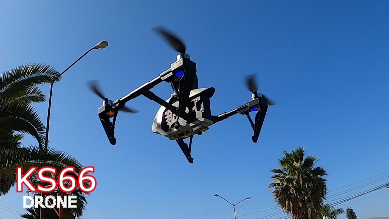 KS66 DRONE CON MEGAFONO Y ESTROBO