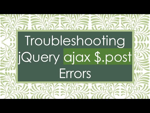Troubleshooting jQuery ajax