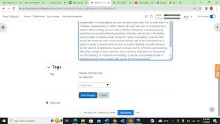 Adding book and page resource on Moodle