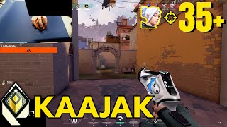 ASCENT! 35 ELIMS! FNC KAAJAK JETT RADIANT RANKED GAMEPLAY screenshot 3