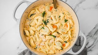 Creamy Tortellini Chicken Soup