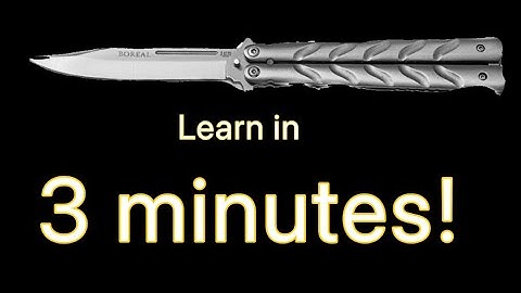 Butterfly Knife || Blender Tutorial!! (Learn in 3 minutes!!!)