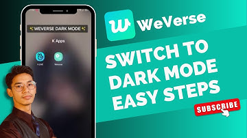 How To Make Weverse Dark Mode !
