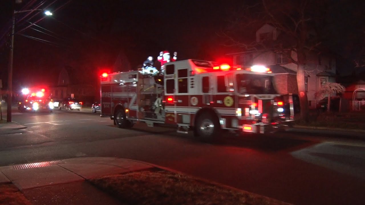 2021 Company 4 Fort Lee,NJ Fire Department Santa Run 12/23/21 YouTube
