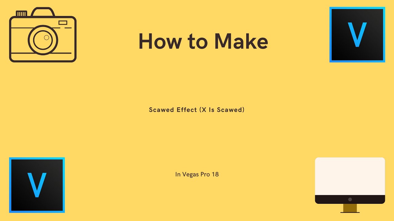 Scawed How To Make Scawed Effect (X Is Scawed) l Vegas Pro 18 - YouTube