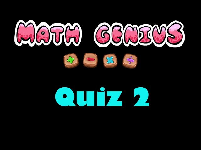 Genius quiz 2