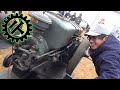 みんなで【Kubota DIESEL】old engine 大型クボタディーゼルを手動で始動してみる・自動デコンプ機構・冷間始動・Tokyo old engine show.