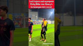 Lesti Kejora Saat Nydanerin Rizky Billar Dan Abang L Ke Lapangan lestikejora rizkybillar leslar