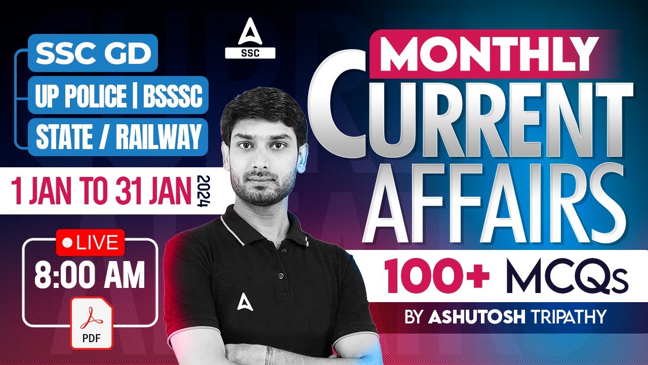 Complete January Month Current Affairs 2024 GK Question & Answer by