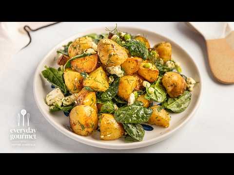Golden Spanakopita Potato Salad | Easy Greek-Inspired Side Dish | Everyday Gourmet