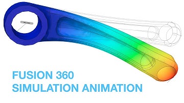 Simulation Animation in Fusion 360! Brief Tutorial Introduction and Example Lesson