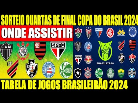 SORTEIO QUARTAS DE FINAL COPA DO BRASIL 2024 - ONDE ASSISTIR HORÁRIO ...
