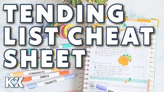 PowerSheets Quarterly Refresh Goal Setting with Tending List Cheat Sheet + Sticky Note Kanban Board