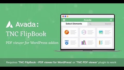 Avada - TNC FlipBook - PDF viewer for WordPress Addon By ThemeNcode