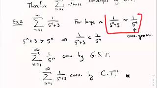 MATH 110 - Section 11.4 The Comparison Tests