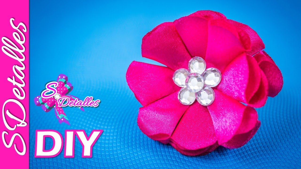 How to make Flowers 8 Petals Fabric Flowers 2 Video 28 SDetalles
