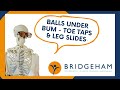 Balls under Bum - Toe Taps &amp; Leg slides