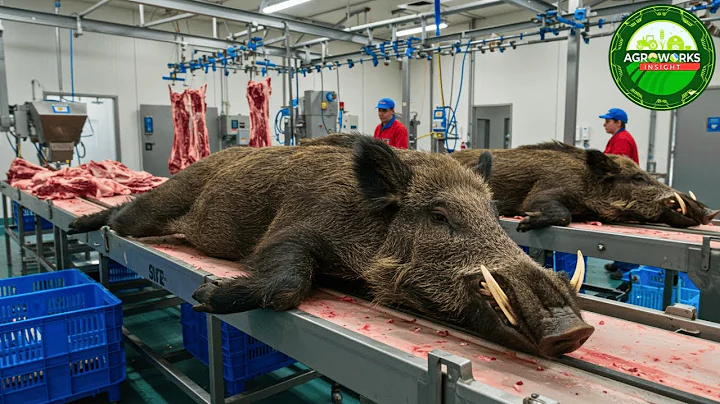 How Texas Farmers Transform Wild Hogs – From Farm Pest to Gourmet Sausage in Food Factory