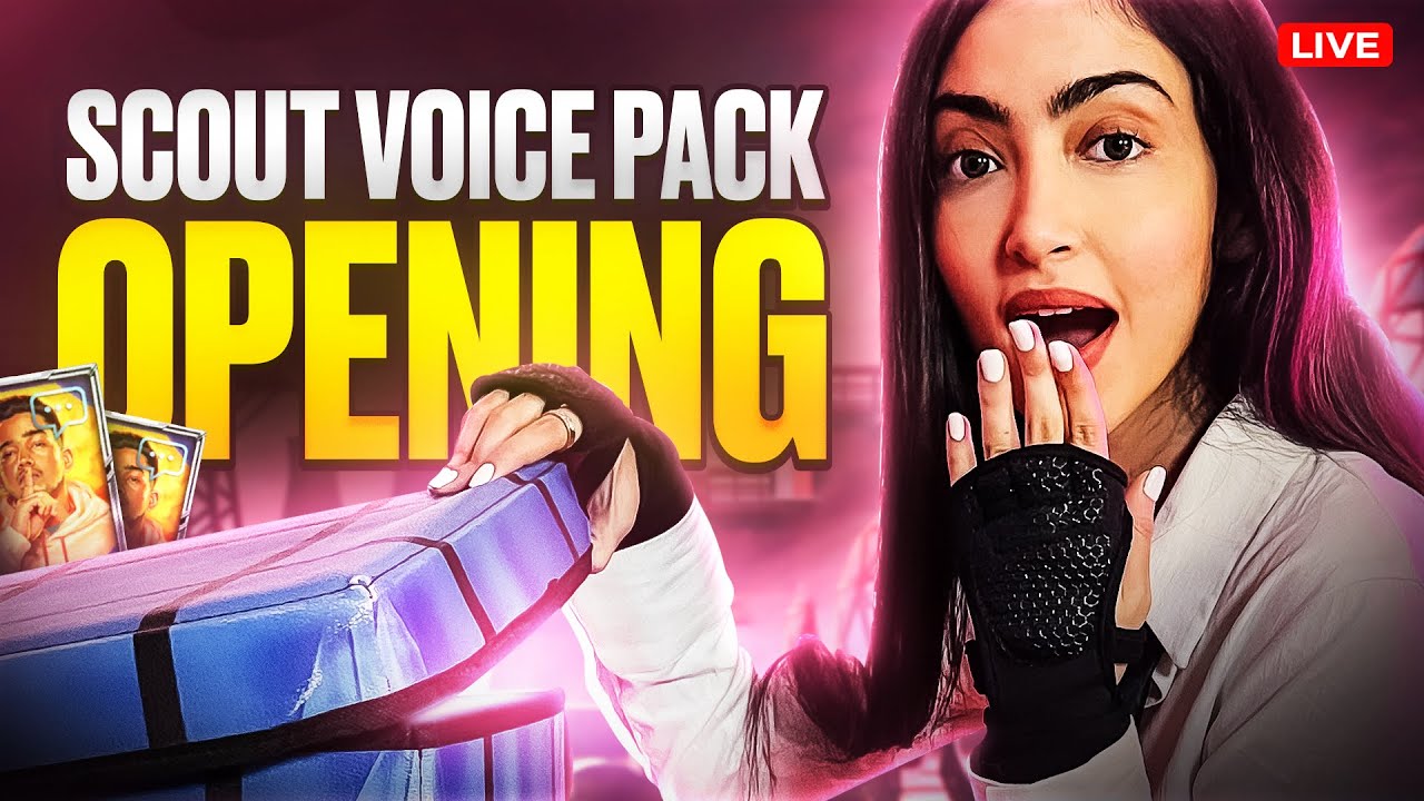 Scout Voice Pack Crate Opening - Kaash is Live | BGMS WATCH PARTY LATER ...