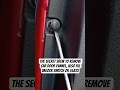 The hidden screw to remove car pannel