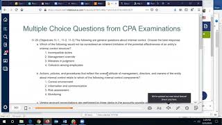 Auditing; Chapter 11 Homework