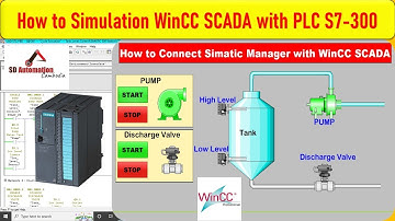 How to Simulation PLC S7-300 with WinCC SCADA | Siemens PLC | S7-300 | Simatic Manager | SCADA