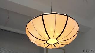 Japanese Simple Silk Pendant Light