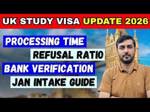 UK STUDY VISA 2026 Full Update – Processing Time, Refusal Ratio, Bank Verification, Jan Intake Guide
