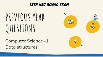 12th HSC IMP Previous year question Data structure.@csacademy-adityasabde9823