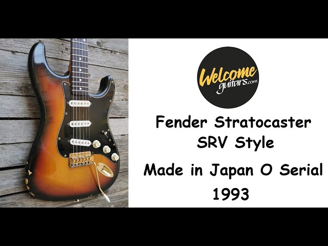 Fender Stratocaster st62 Made in Japan 1993 O Serial Sunburst SRV