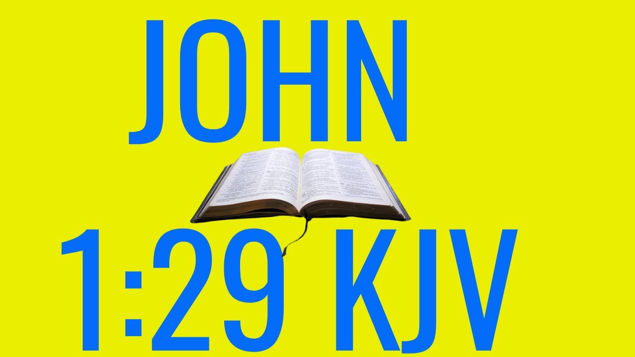 John 1 29 Kjv Meaning