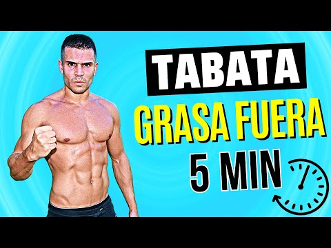 Rutina TABATA 5 MINUTOS para ADELGAZAR RÁPIDO 🔥 Tabata HIIT INTENSO para QUEMAR GRASA en CASA