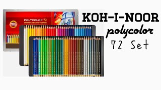 : KOH I NOOR POLYCOLOR 72 SET | Unboxing and Swatching