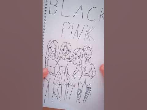 НАМАЛЮВАЛА БЛЕК ПІНК!#блекпінк #blackpink #малювання - YouTube