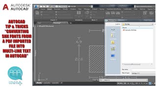 Autocad Tip&Tricks - Converting Shx Fonts (Polylines) From A Pdf Imported  File Into Multi-Line Text - Youtube