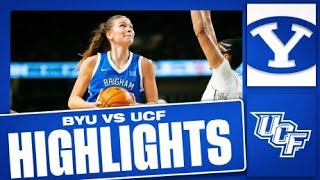 BYU Women's Basketball vs UCF || Full Game Highlights (2025)